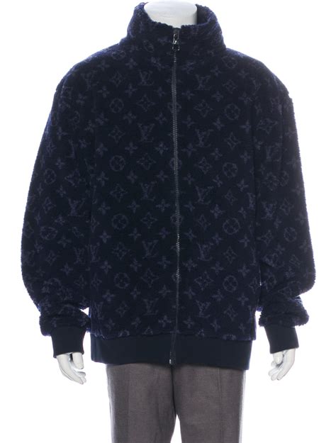 louis vuitton monogram jacquard fleece jacket